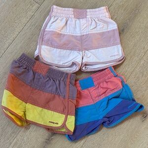 Patagonia Kids' Multicolor Shorts Trio